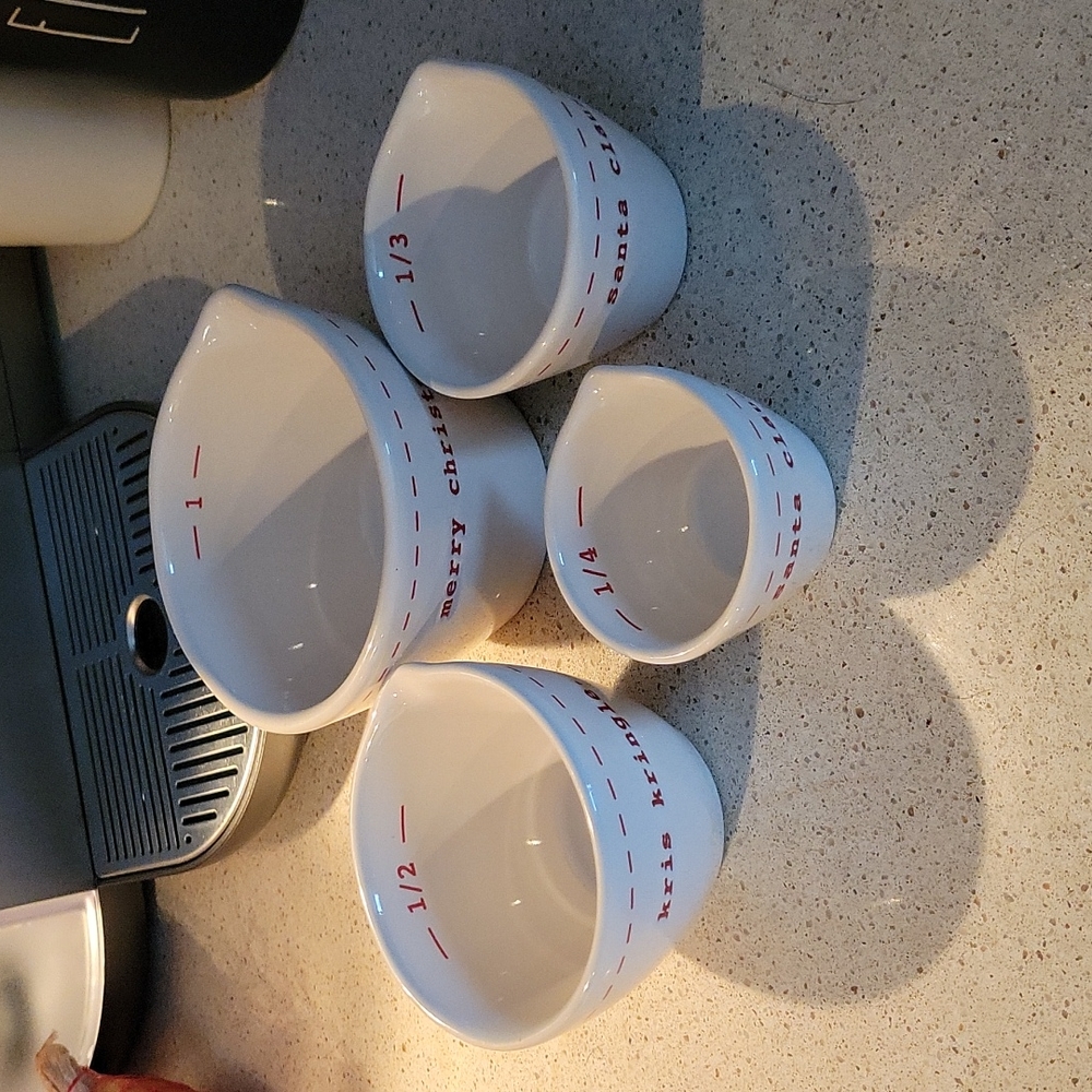Rae Dunn Christmas measuring cups